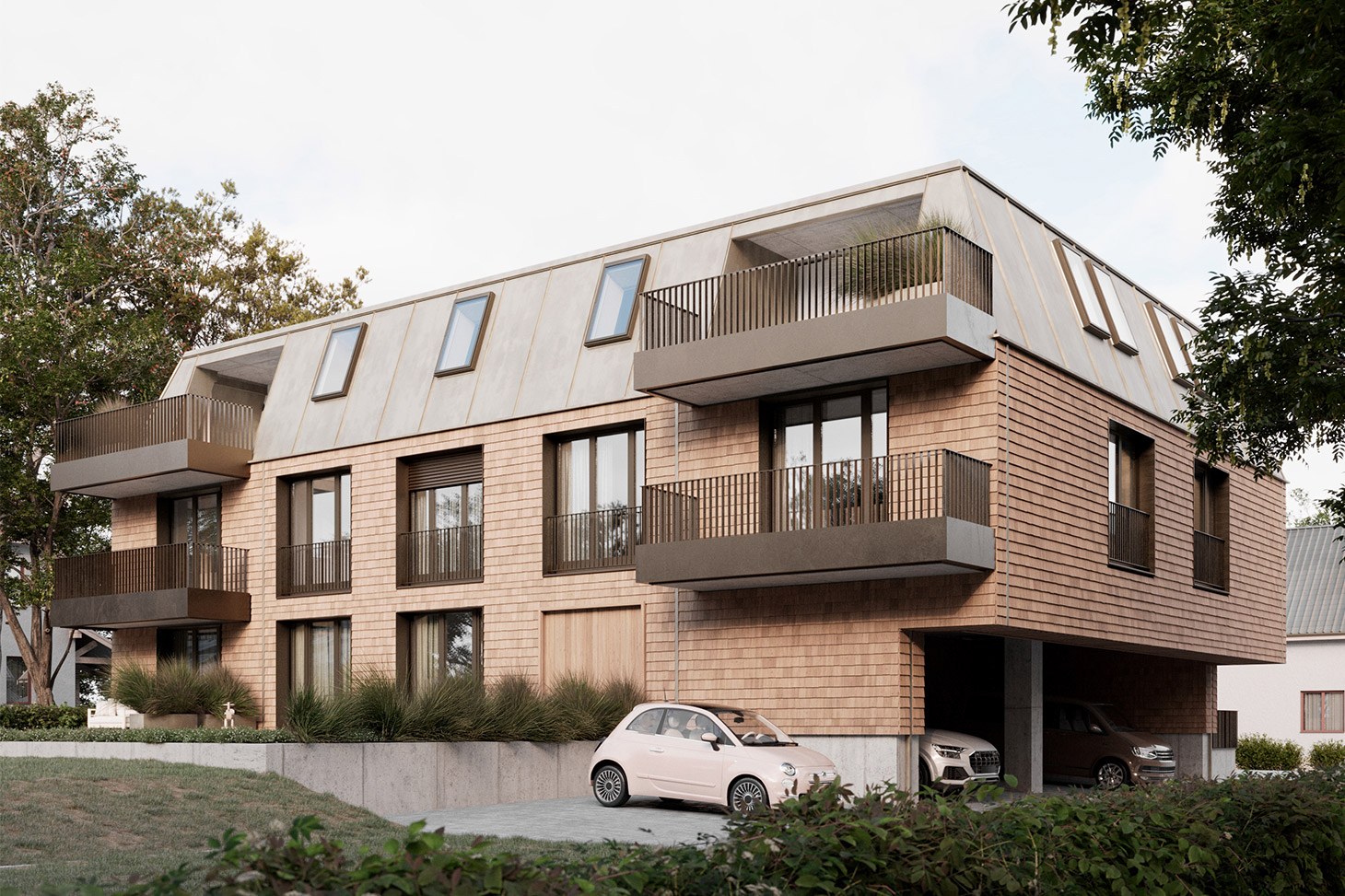 Start für Ausführung - Wohnarchitektur im Holzhybridbau, Illingen