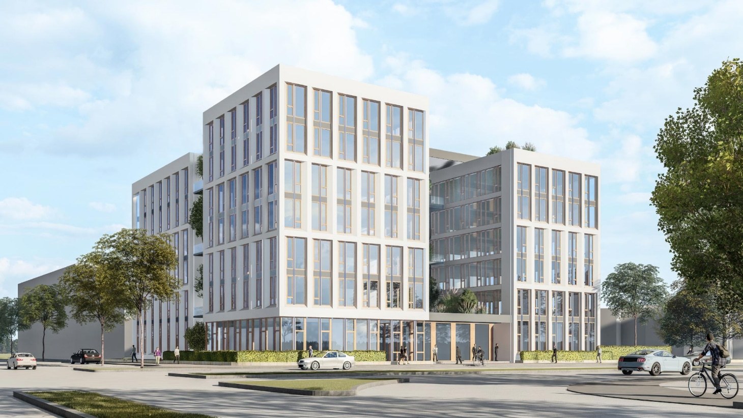 Neubau eines Kontorhauses am Großmarkt Karlsruhe: archis gewinnt den 1. Preis